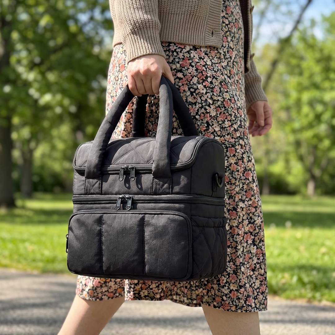 Multi-Pocket Nappy Tote