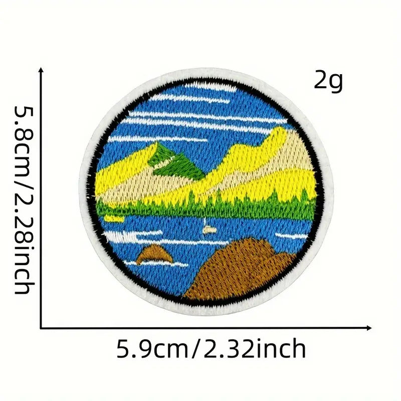 Iron-On Travel Patches – 20 Pc Set