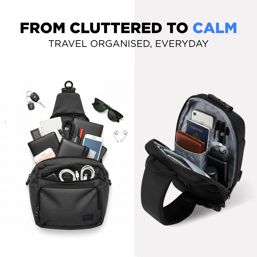 Anti-Theft Crossbody Charging Bag