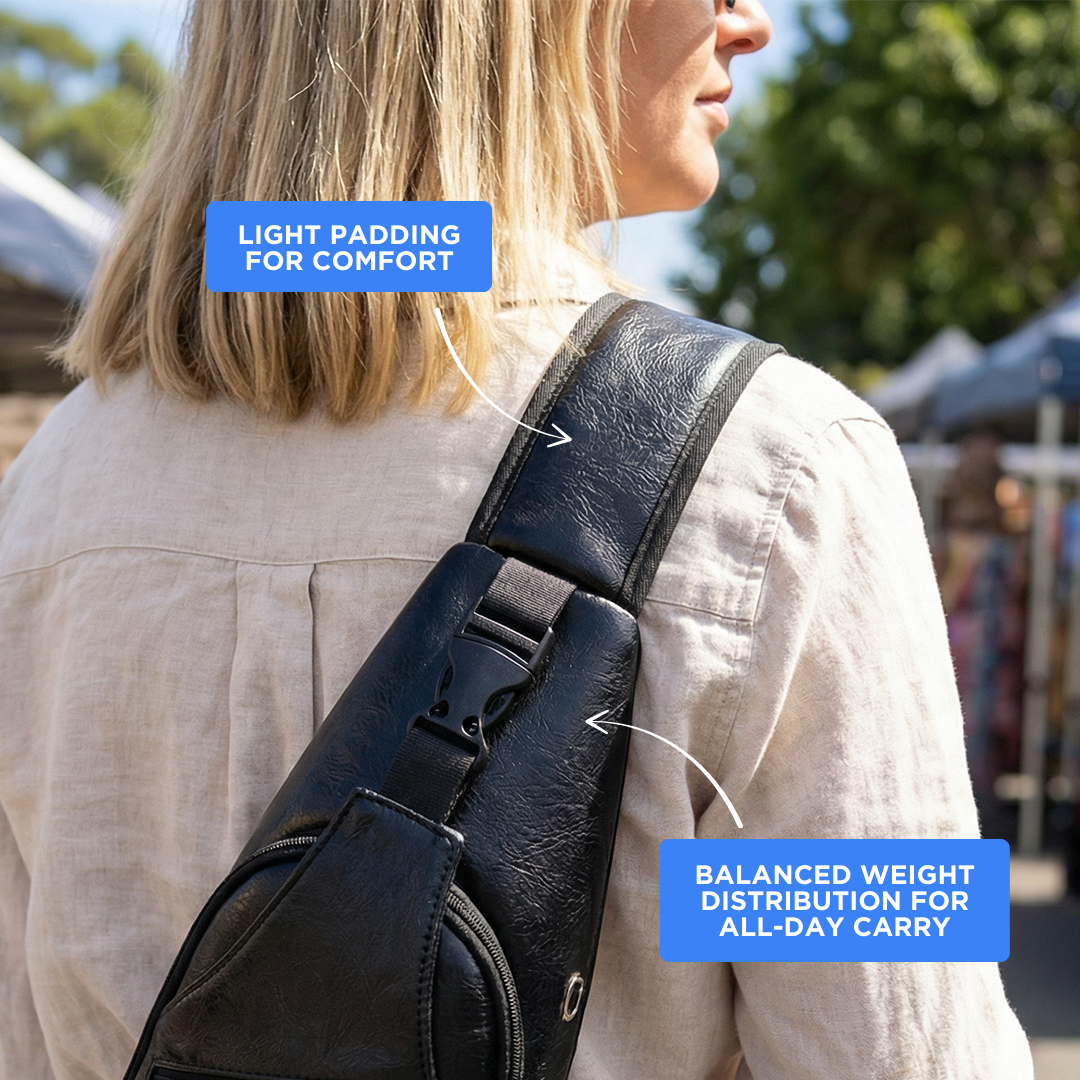 Classy Leather Anti-Theft Crossbody Bag