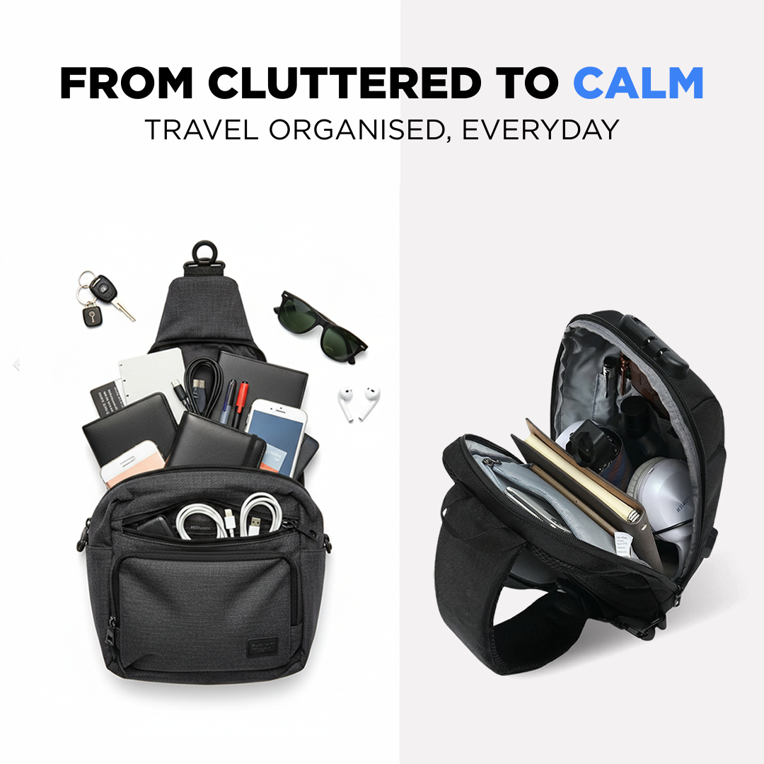 Anti-Theft Crossbody Charging Bag