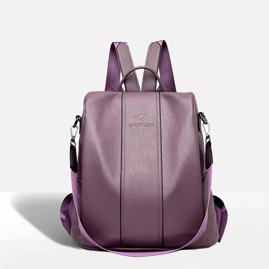 Tourer | Women's Anti-Theft Leather Backpack