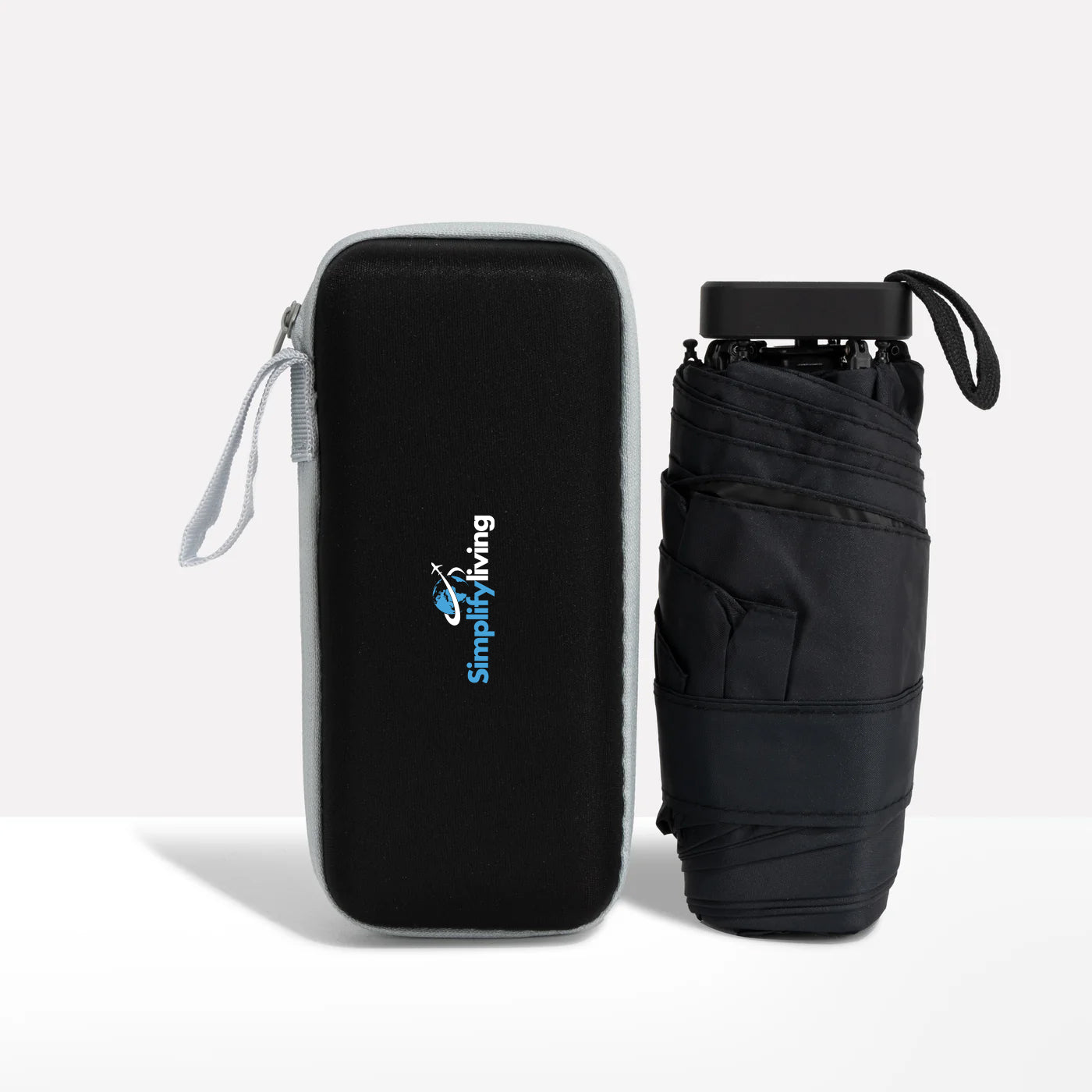 Compact Travel Umbrella & Case